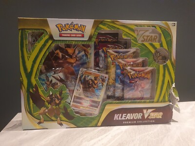 Pokémon Cards Kleavor V-Star Premium Collection Box 5 Packs Jumbo