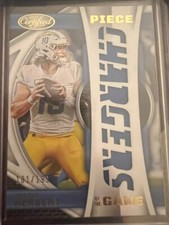 2023 Panini Certified JUSTIN HERBERT PIECE OF THE GAME PATCH #’d 101/199 Chargrs