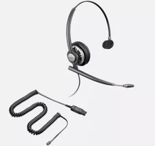 4x Plantronics Encore Pro HW710 Black Wired Headband Mono Headset VoiP