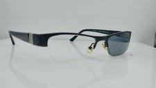 Vintage Prodesign Denmark 7340 Black Rectangular Half Rim Sunglasses FRAMES ONLY