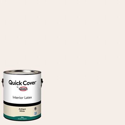 Glidden Quick Cover, Interior Paint, Flat Finish, White, 1 Gallon Glidden Quick Cover, Interior Paint, Flat Finish, White, 1 Gallon