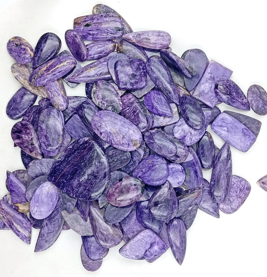 Purple Charoite Natural Loose Gemstones Natural Russian Charoite Cabochon 72632 - Image 3 of 4
