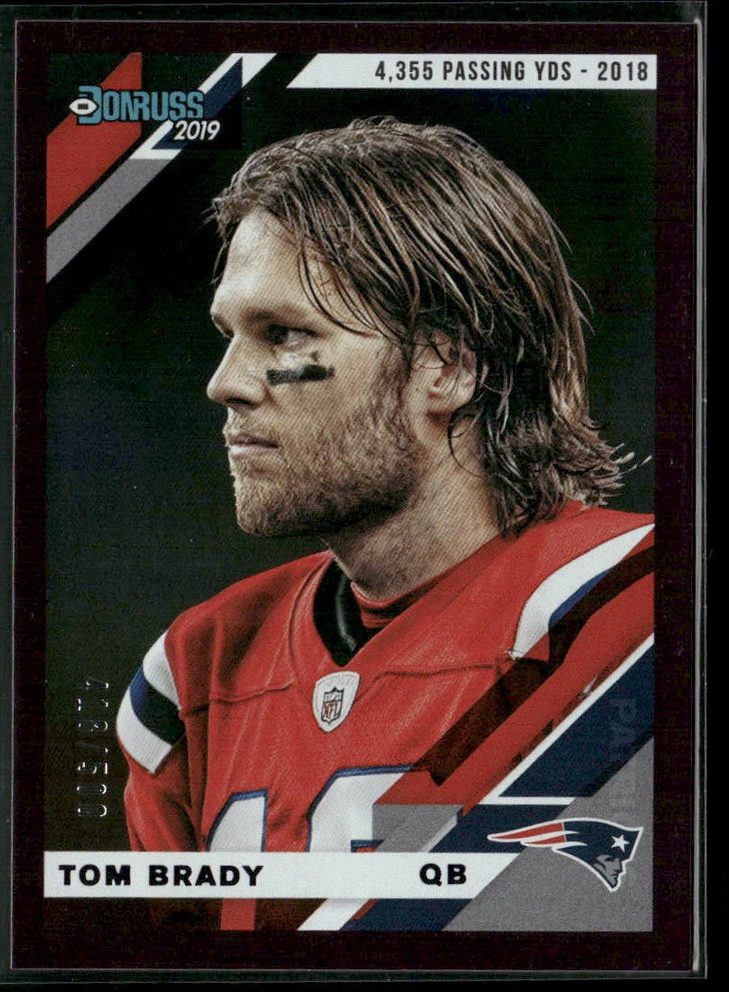 Tom Brady 2019 Donruss #162V 418/500 Season Stat Line
