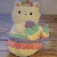 FAO Schwarz Glow Brights Cat 12  Plush LED Lights Sound Meowmaid Stuffed Animal-