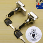 <!--F#f_0-->No Drilling Display Cabinet Showcase Glass Door Lock W/2 Keys for 5-8mm Glass AU<!--F/-->