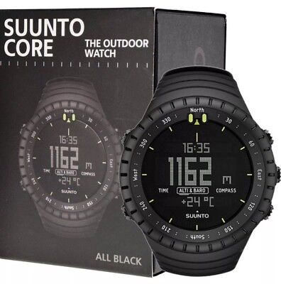 Suunto Core All Black Military Outdoor Sports Watch NEW Open Box SS014279010