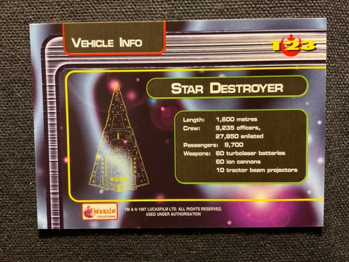 Star Wars Trilogy Special Edition 1997 Merlin Trading Cards - Singles - Picture 251 of 255