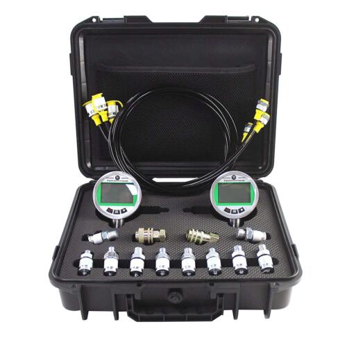 Kit de prueba de manómetro digital 80MPA/12000PSI con 2 calibres 3 manguera de prueba 12 instaladores - Imagen 8 de 9