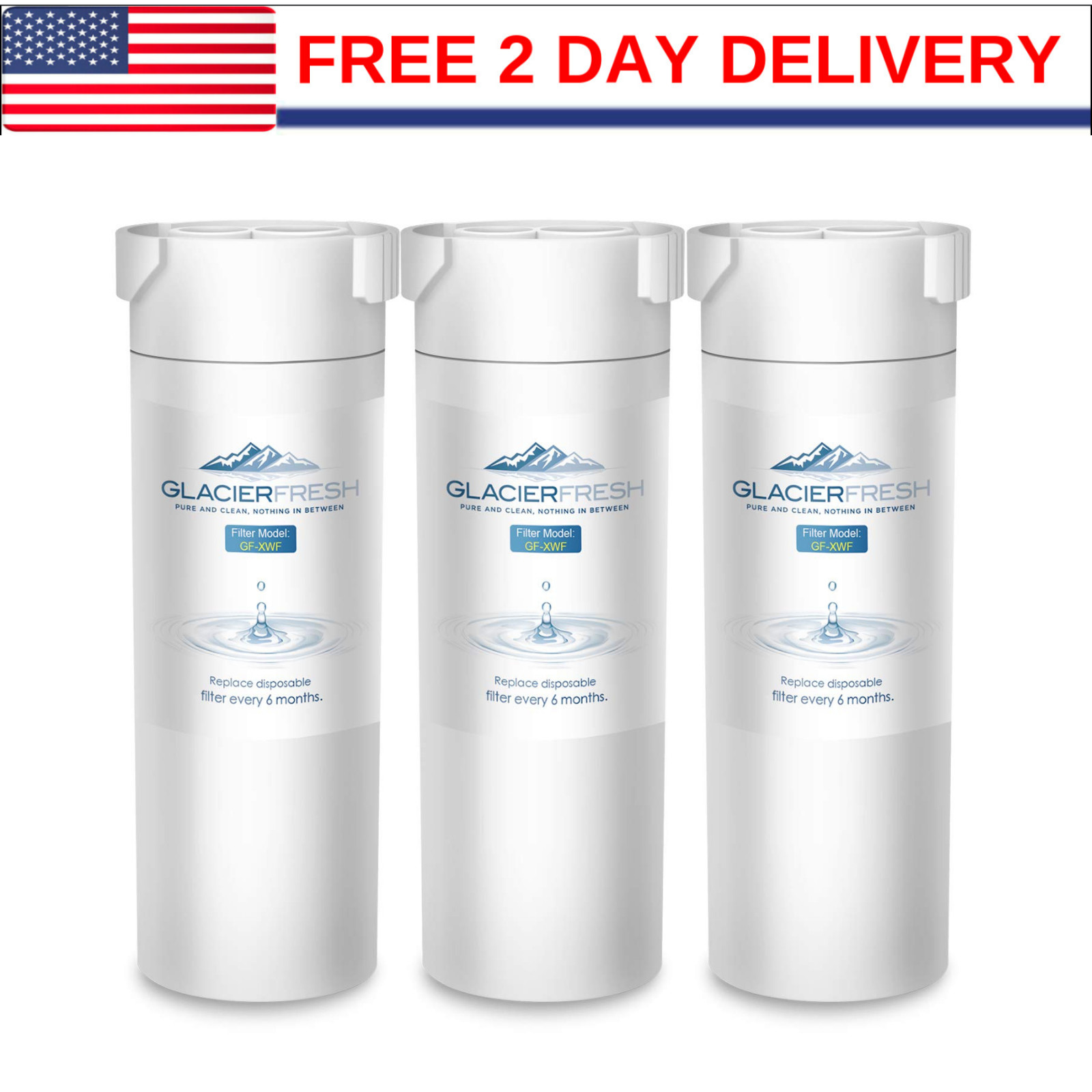 GLACIER FRESH XWF Replacement For GE XWF Refrigerator Water Filter