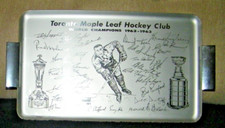 1962-63 TORONTO MAPLE LEAFS WORLD CHAMPIONS DOMINION STORE SERVING TRAY ORIGINAL