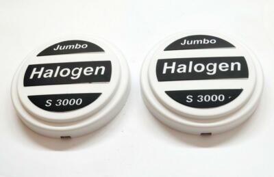 2 pieces jumbo halogen S 3000 plastic protection for bar lights Hella Wesem Britax