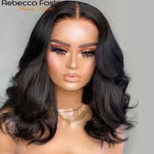 Body Wave Human Hair Wigs Pre Plucked Brazilian Transparent Lace Front Wigs