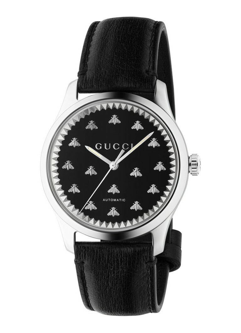 Gucci G-Timeless Black Onyx & Bee Motif Dial Automatic