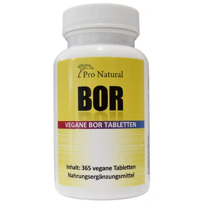 Bor - 365 Tabletten mit 3 mg - Hochdosiert - vegan - Boron - Spurenelement