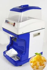 110V 60Hz Fully Automatic Ice Shaver Ice crusher with Dust Cover Stainless Blade