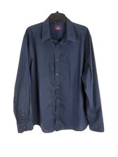 Untuckit XXL Long Sleeve Navy Blue Dress Shirt-Castello 2017-EUC