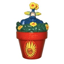 1997 The EL SEED's POT of DOOM with trapped The TICK In Rolling Flower Pot HTF