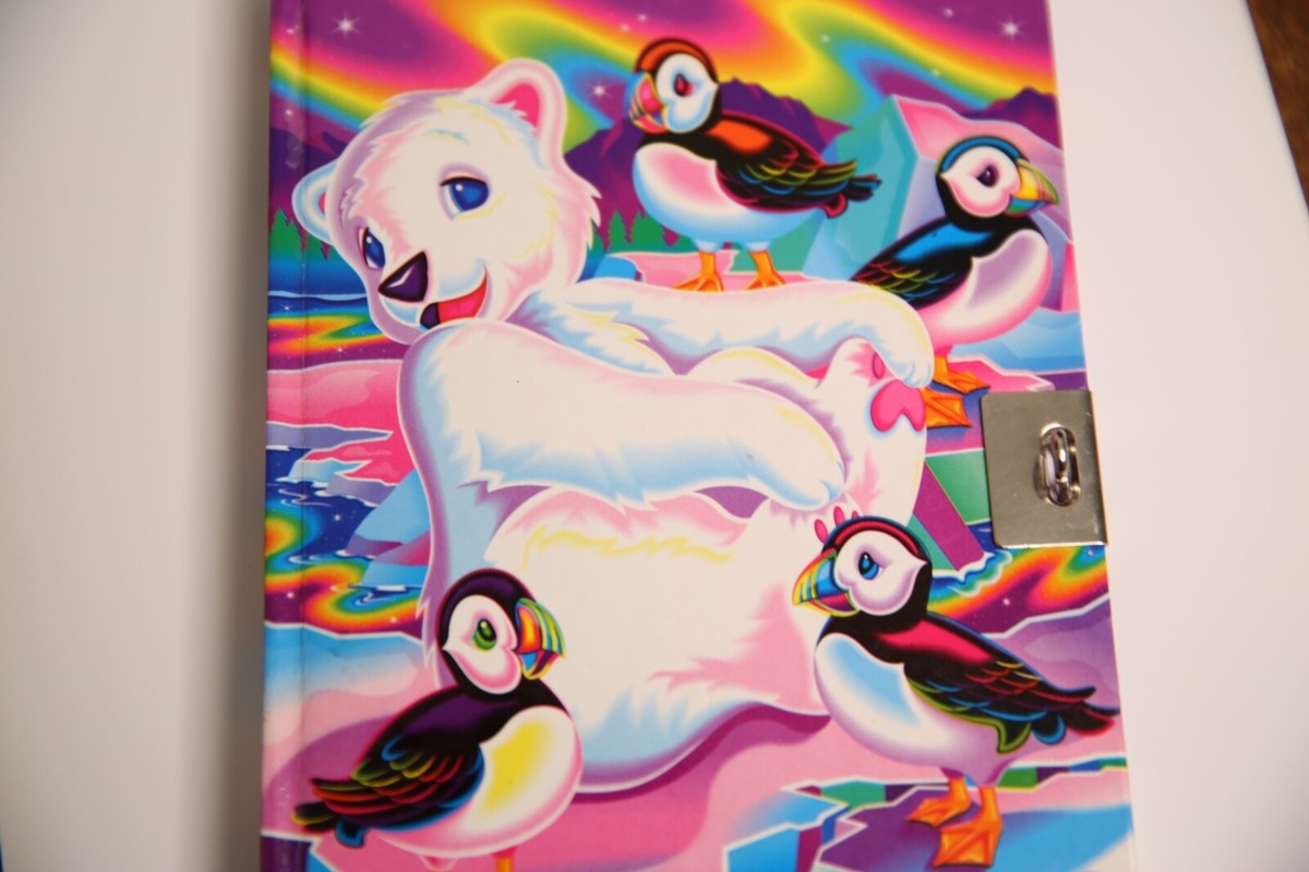 Lisa Frank Diary Journal Ledger notebook penguin polar bear book
