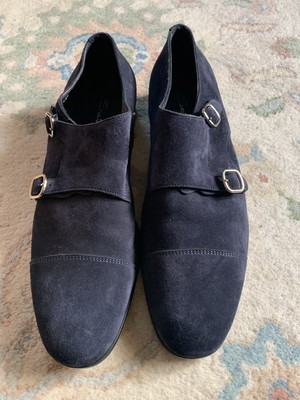 santoni monk strap sneakers