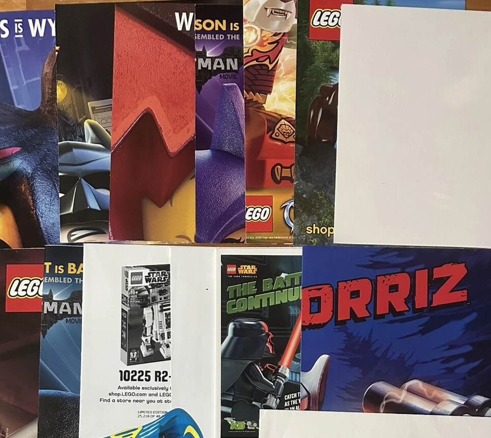 Lego Posters  20  + Original Star Wars Chima Batman Spiderman Bionicle  Limited - Image 2 of 4