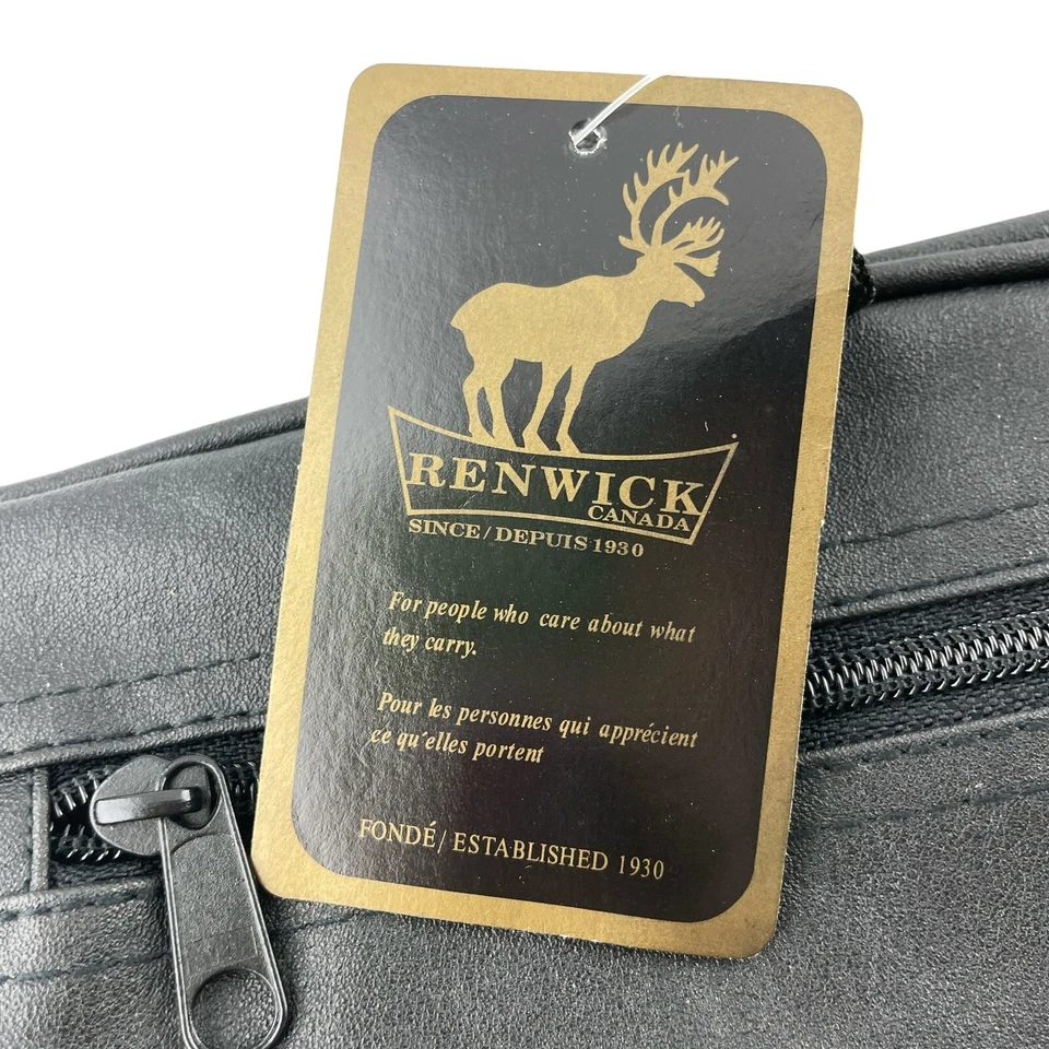 Bolso de hombro Renwick negro brillante 15x12x3 pulgadas Foto 2 de 4