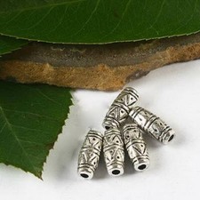 30pcs Tibetan silver long oval spacer beads h2502