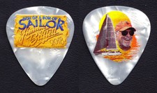 Jimmy Buffett Photo White Pearl Guitar Pick - 2018 Son Of A Sailor Tour