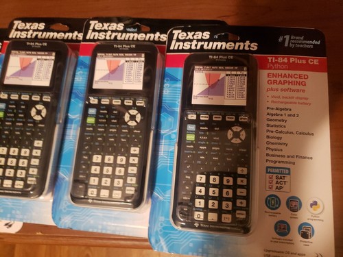 Texas Instruments TI 84 Plus CE Python Color Graphing Calculator New Sealed