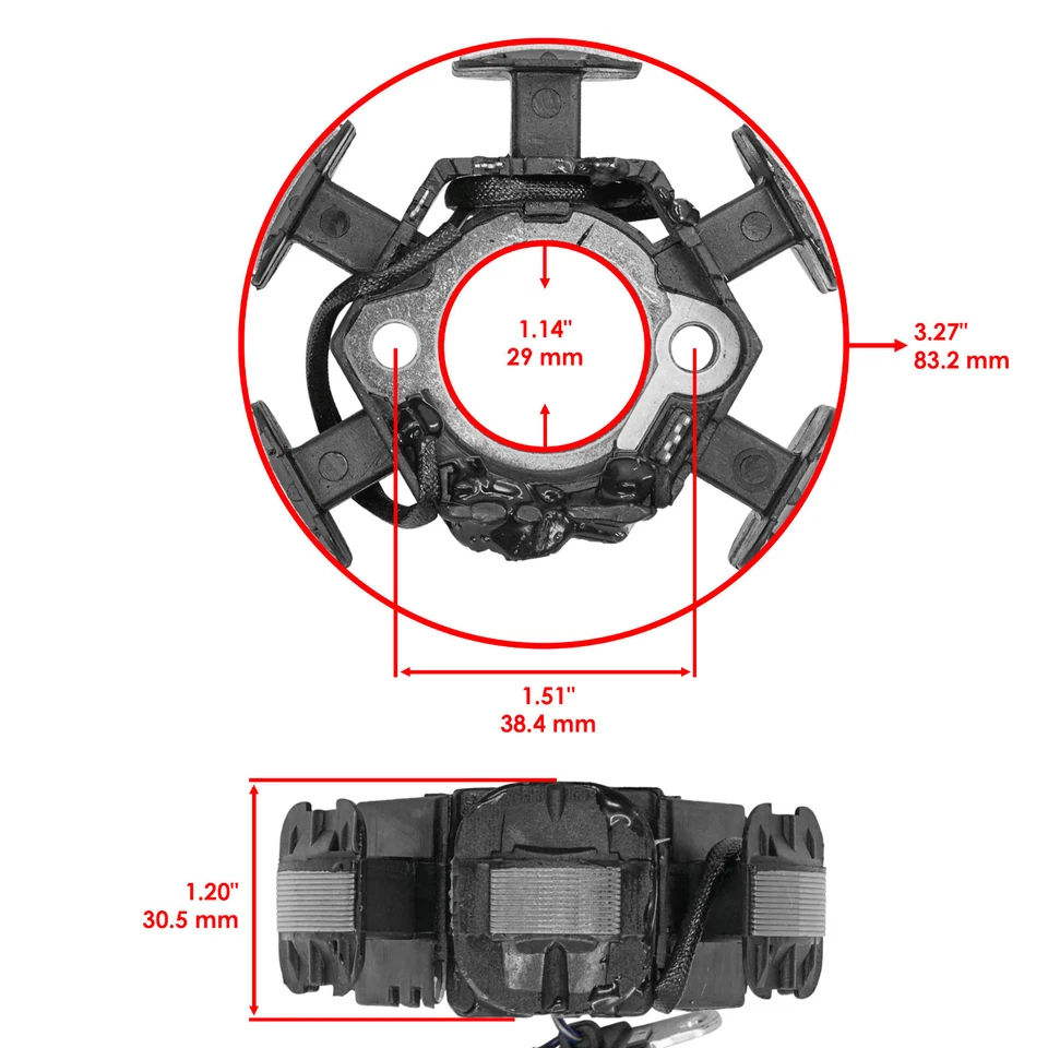 Caltric 31120-GW8-671 Stator For Honda CRF50F CRF70F 2004-2024 Motorcycle - Image 2 of 4