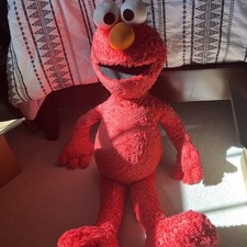 Rare Gund Elmo Jumbo Plush Lifesize Huggable 40 Inch Matted Fur Used