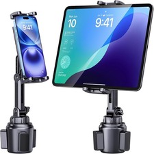 Cup Holder Phone Tablet Mount for Car Truck 360 Rotatable Adjustable Arm
