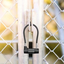 Long Shackle Padlock 4 Digit Safety Combination Padlock Outdoor Padlocks