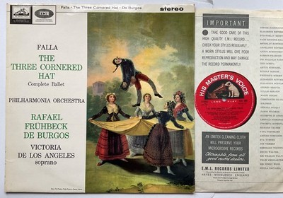 ASD 608 FALLA The Three Cornered Hat DE BURGOS PHILHARMONIA HMV STEREO LP