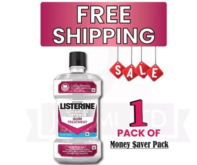 Listerine Advanced Defence Zahnfleischbehandlung 500ml Antibakterielle Mundspülung
