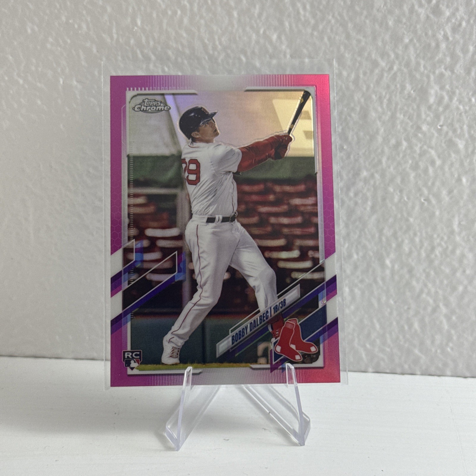 2021 Topps Chrome - Bobby Dalbec #151 Pink Refractor (RC)