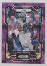 2023 Panini Prizm Purple Ice Prizm 103/225 Kalif Raymond #100 0xi8