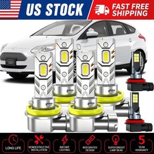 For Ford Focus 2012-2018 6x Combo Led Headlight Hilo Beam Fog Light Bulbs Kit