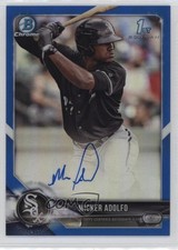2018 Bowman Chrome Prospect Blue Refractor /150 Micker Adolfo #CPA-MA Auto 13gc