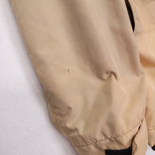 Polo Ralph Lauren Tan Hooded Utility Jacket Fleece Lined Beige Mens S Distressed - Afbeelding 11 van 14