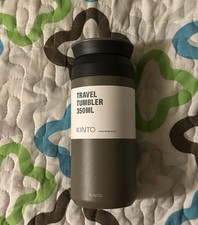 KINTO Travel Tumbler 350ml Metal Solid One-Piece Gray Black Vacuum Flask