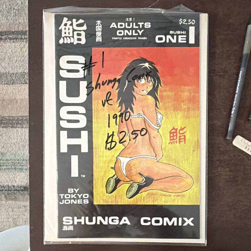 Shunga Comix Sushi Comic Book Lot #1-3 Tokyo Jones Single Issue Color