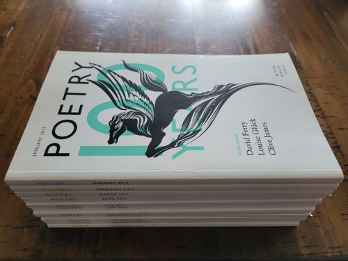 (11x) Poetry Magazine - Used Softcover Book 2012 Lot Complete Run Set Nice Media