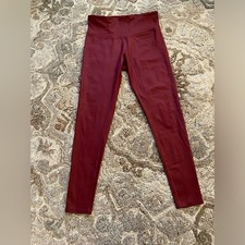 Champion C9 Duo Dry Women's Maroon Red Large High-Rise Athletic Legging