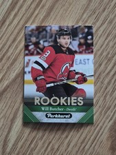 2017-18 Upper Deck Parkhurst Rookies Will Butcher Rookie Hockey Card RC #283. rookie card picture