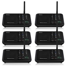 Intercoms Wireless for Home 5280 Feet Range 10 Channel 3 , Wireless Intercom ...