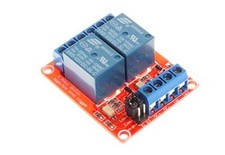 9V 2-Channel Relay Module High Low Level Trigger with Optocoupler DC 9V Red