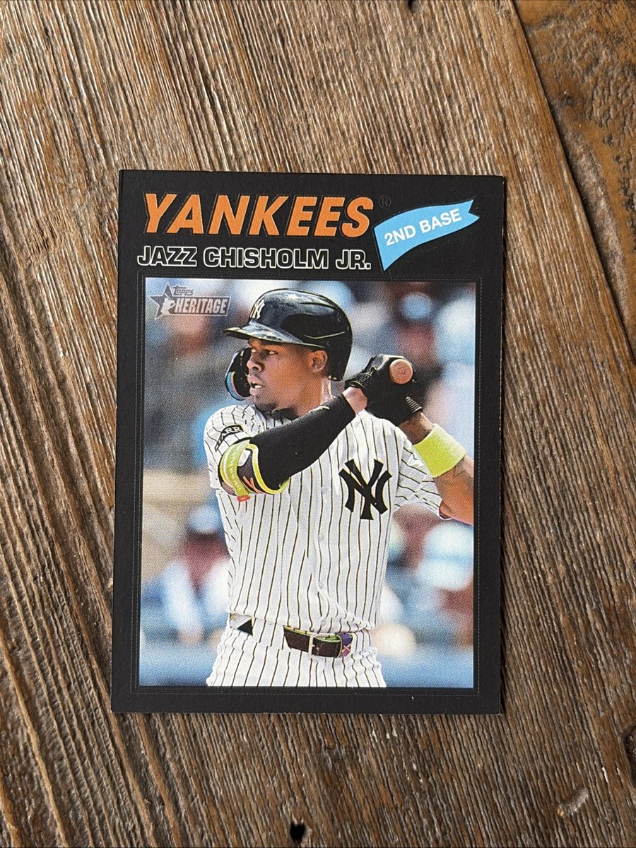 MLB ヤンキースレジェンド　カード 2026 Topps Heritage Jazz Chisholm Jr. #196 Yankees SSP Black