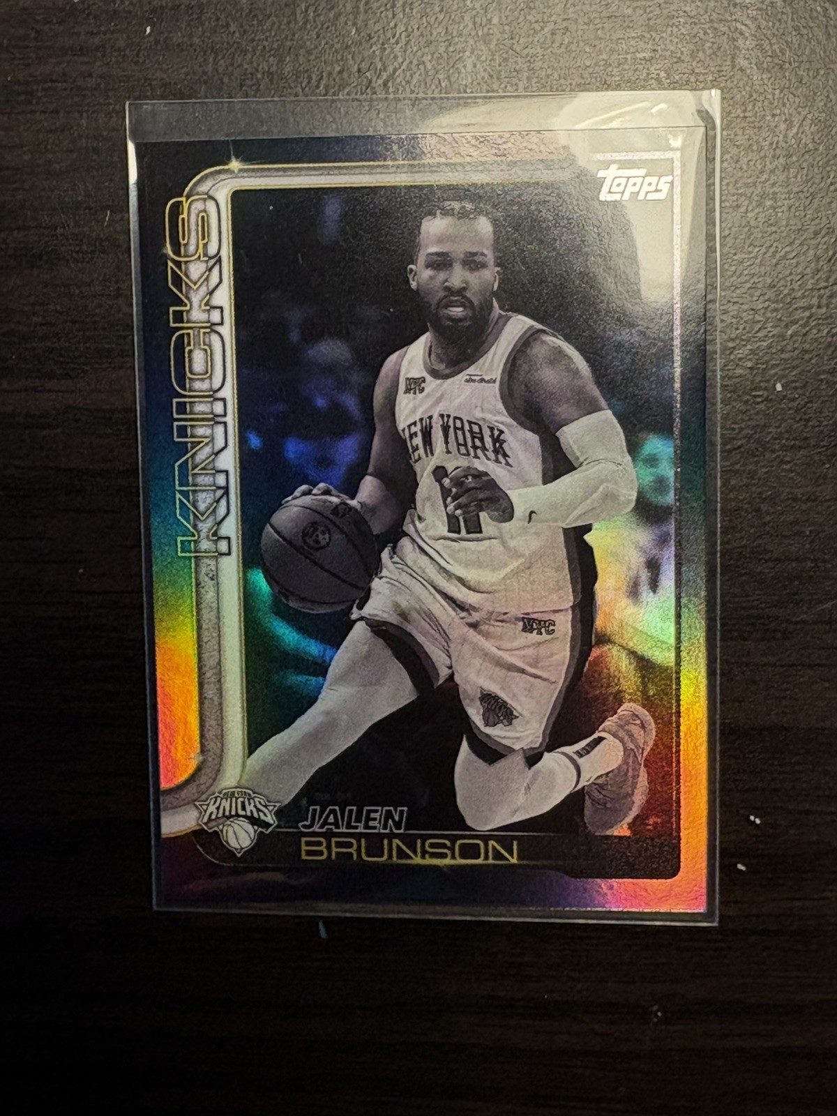 Jalen Brunson Blackout 2025-26 Topps Basketball Parallel Black Friday Target SP