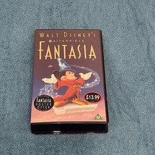 Fantasia VHS walt Disney Masterpiece Video Tape Childrens Animation Mickey Mouse