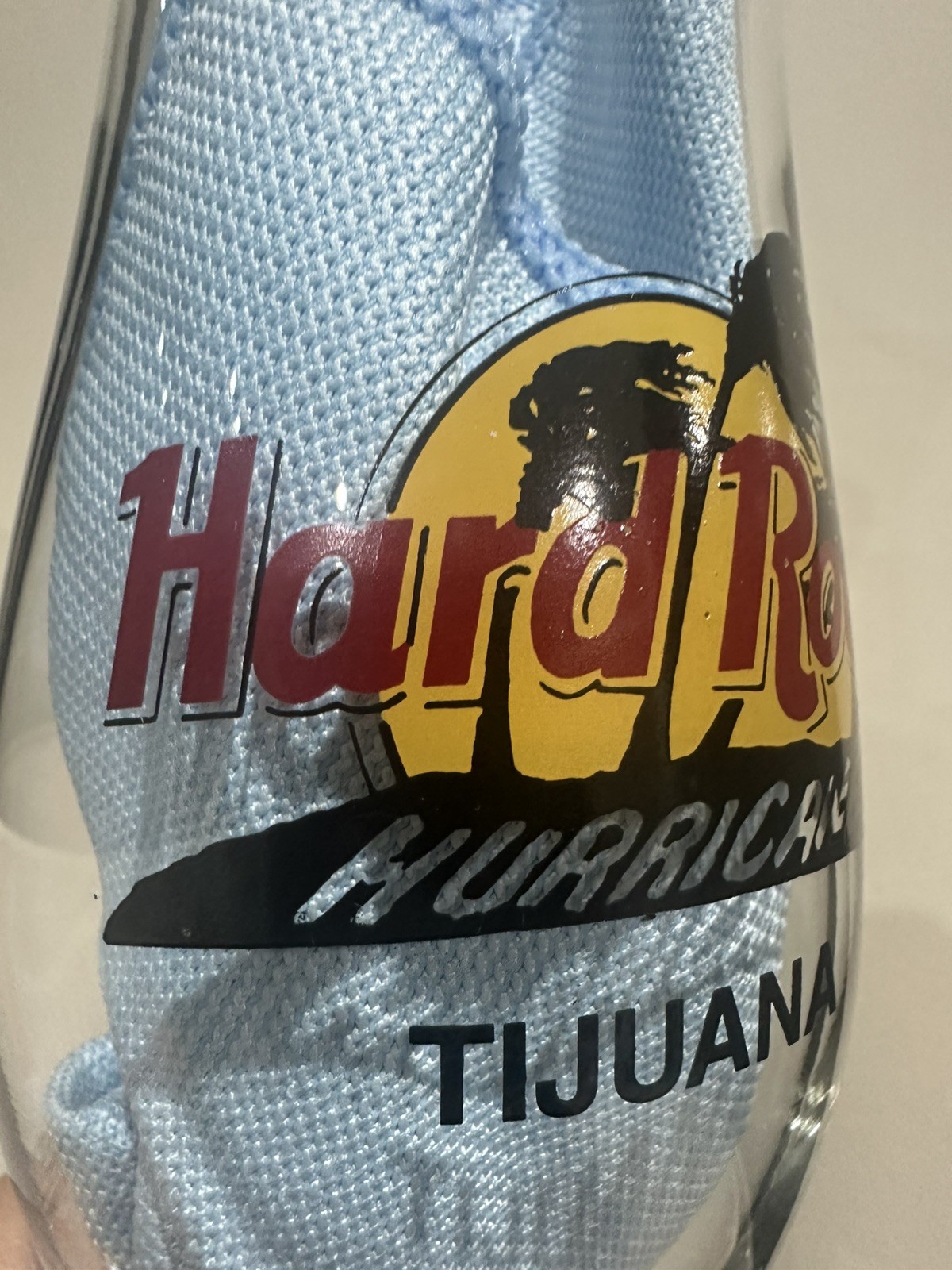 Rare Vintage Hard Rock Cafe Tijuana Hurricane Glass Closed Café 1990 Collectible image 2